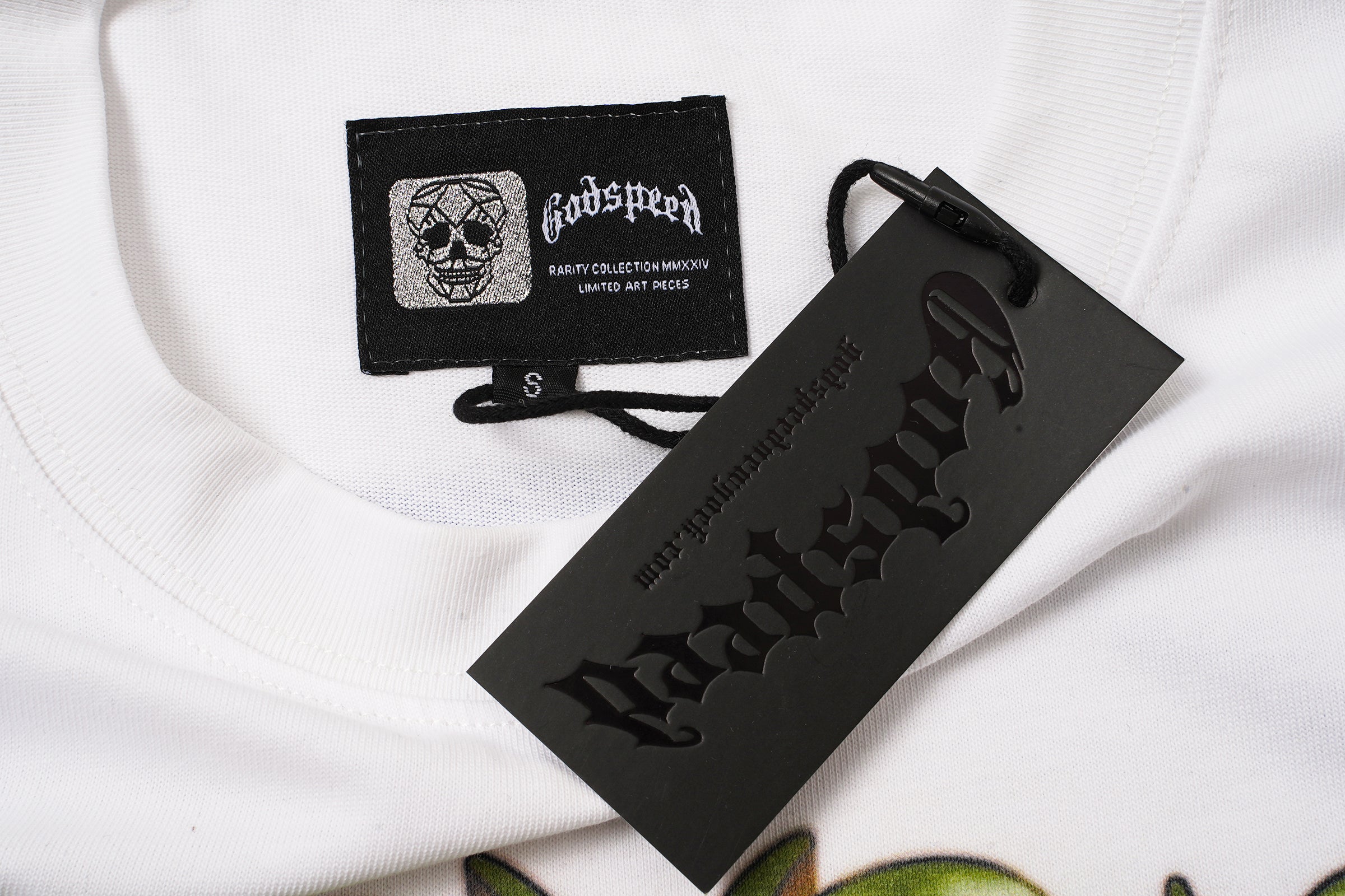 Godspeed Golf Skull White Graphic T‑Shirt