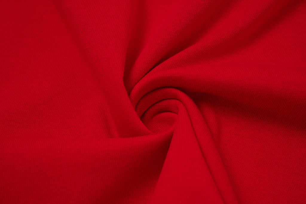 Godspeed Skull‑Laurel Red Contrast‑Collar Polo Shirt