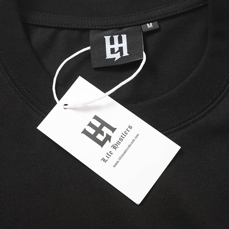 Life Hustlers Skeleton Graphic Black Tee