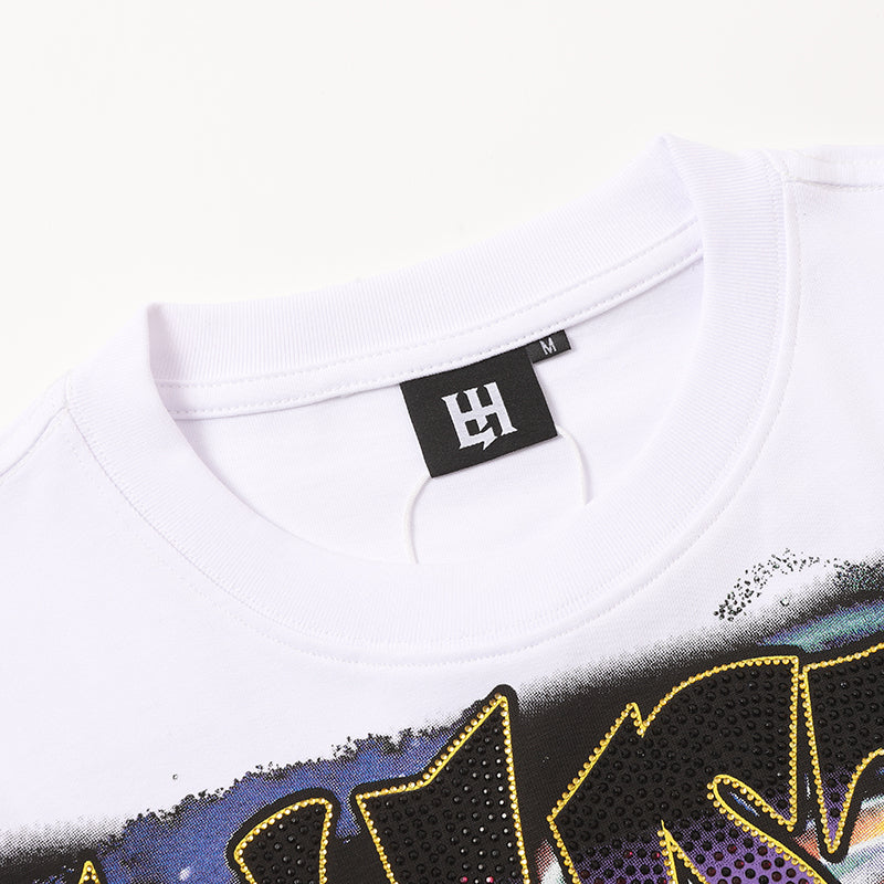 Life Hustlers Vintage Art Graphic White T‑Shirt