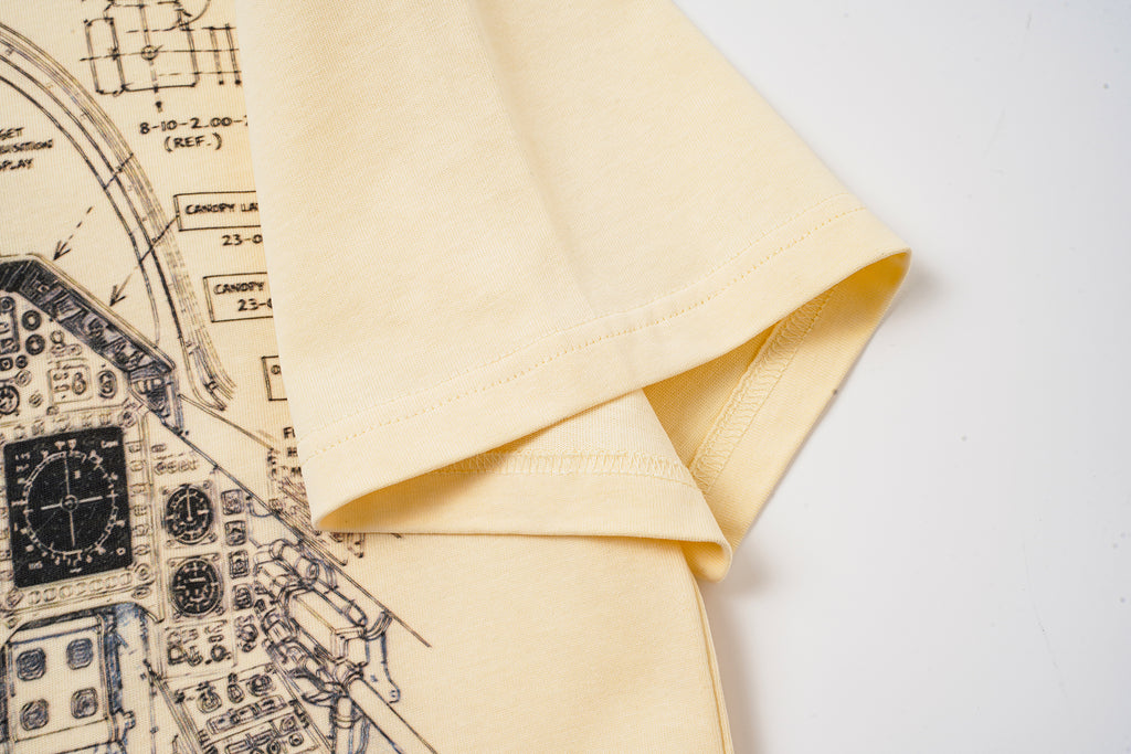 Godspeed Cream Vintage‑Sketch Graphic T‑Shirt