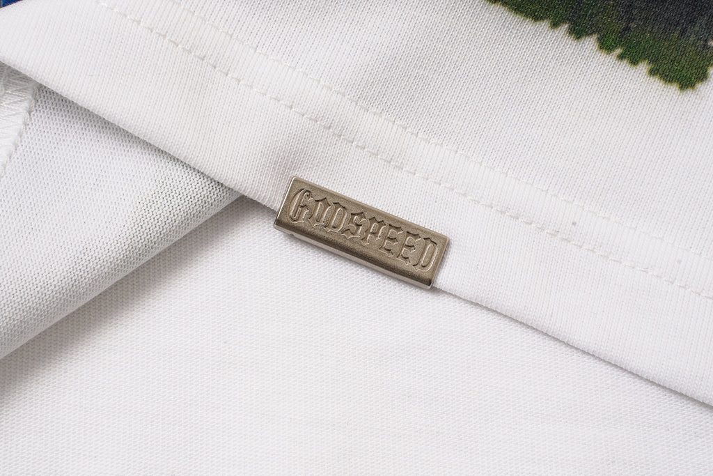 Godspeed Out Of Many One White Graphic T‑Shirt