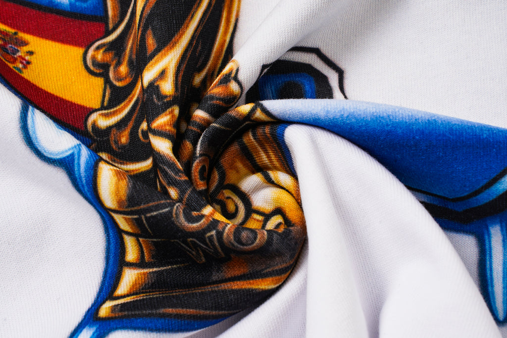 Godspeed Blue‑Skull Graphic T‑Shirt