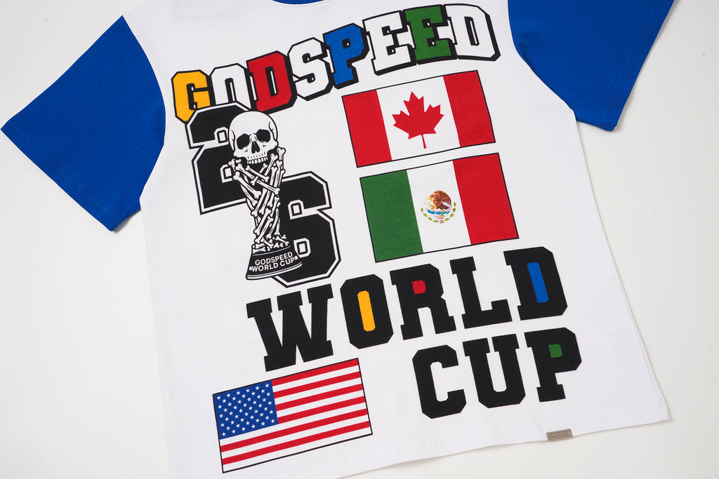 Godspeed World‑Cup Flag Print Raglan T‑Shirt