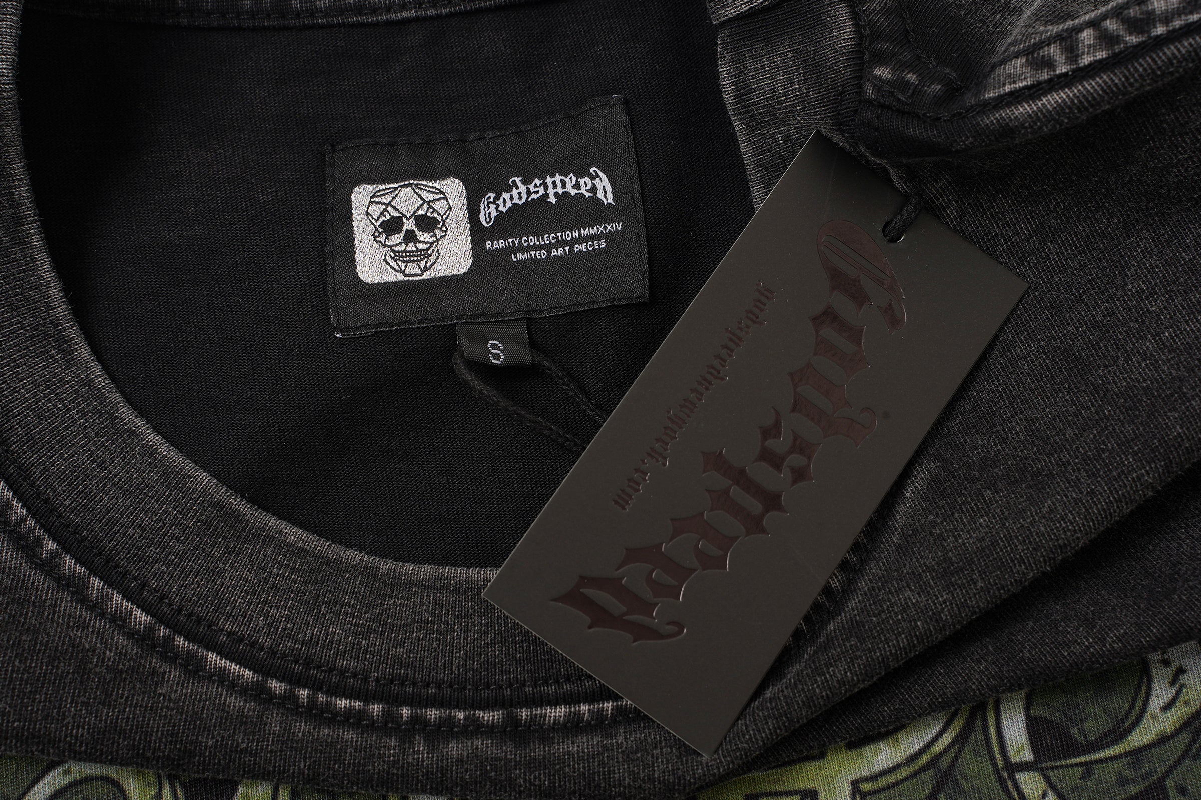 Godspeed Badges of Honor Skull Graphic T‑Shirt