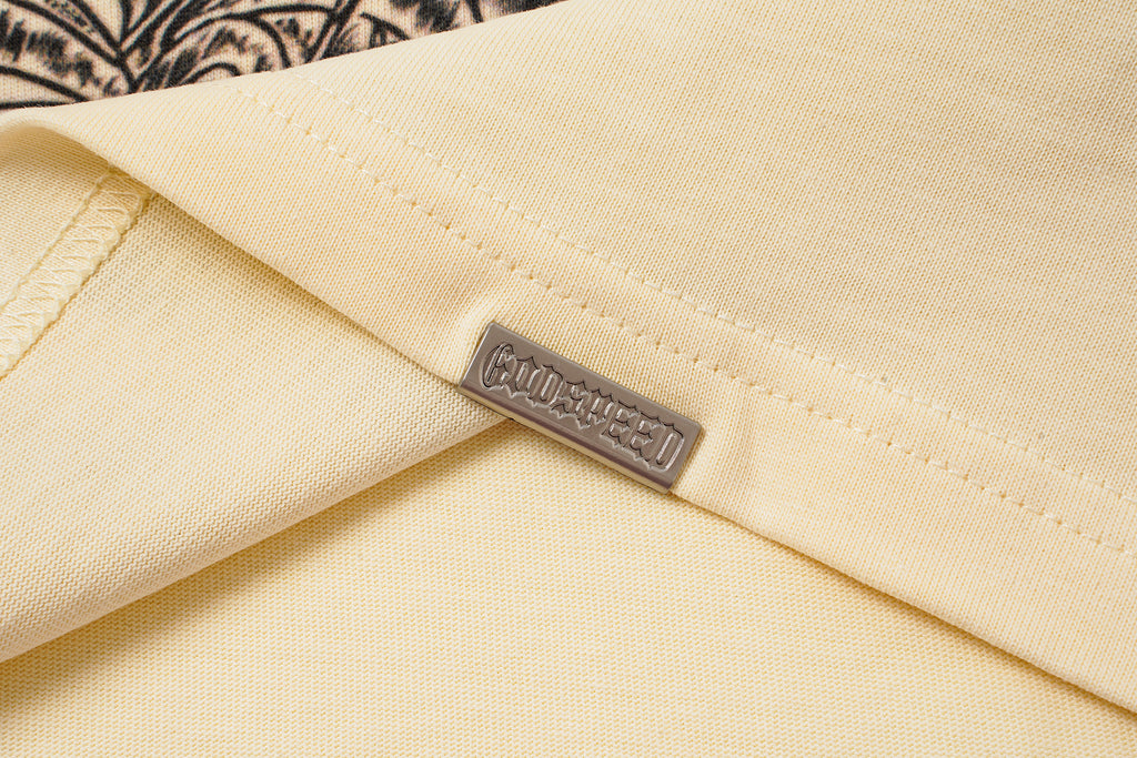 Godspeed Cream Vintage‑Sketch Graphic T‑Shirt