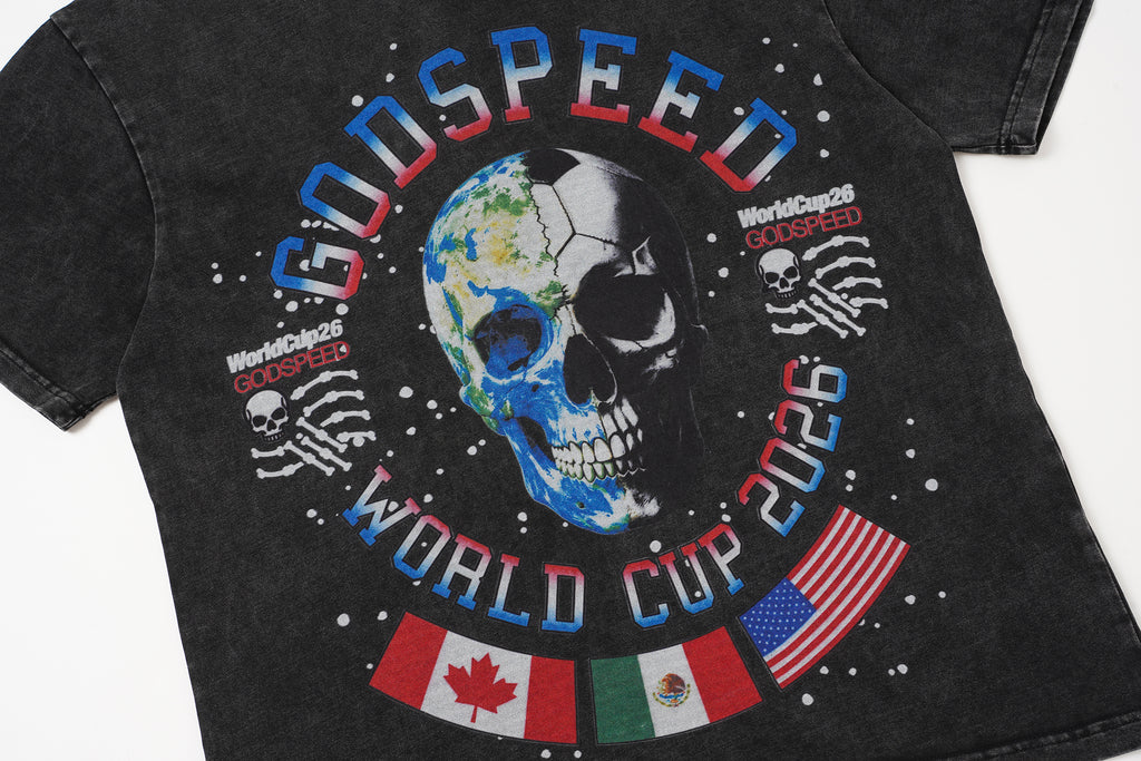 Godspeed Colour‑Skull Graphic T‑Shirt