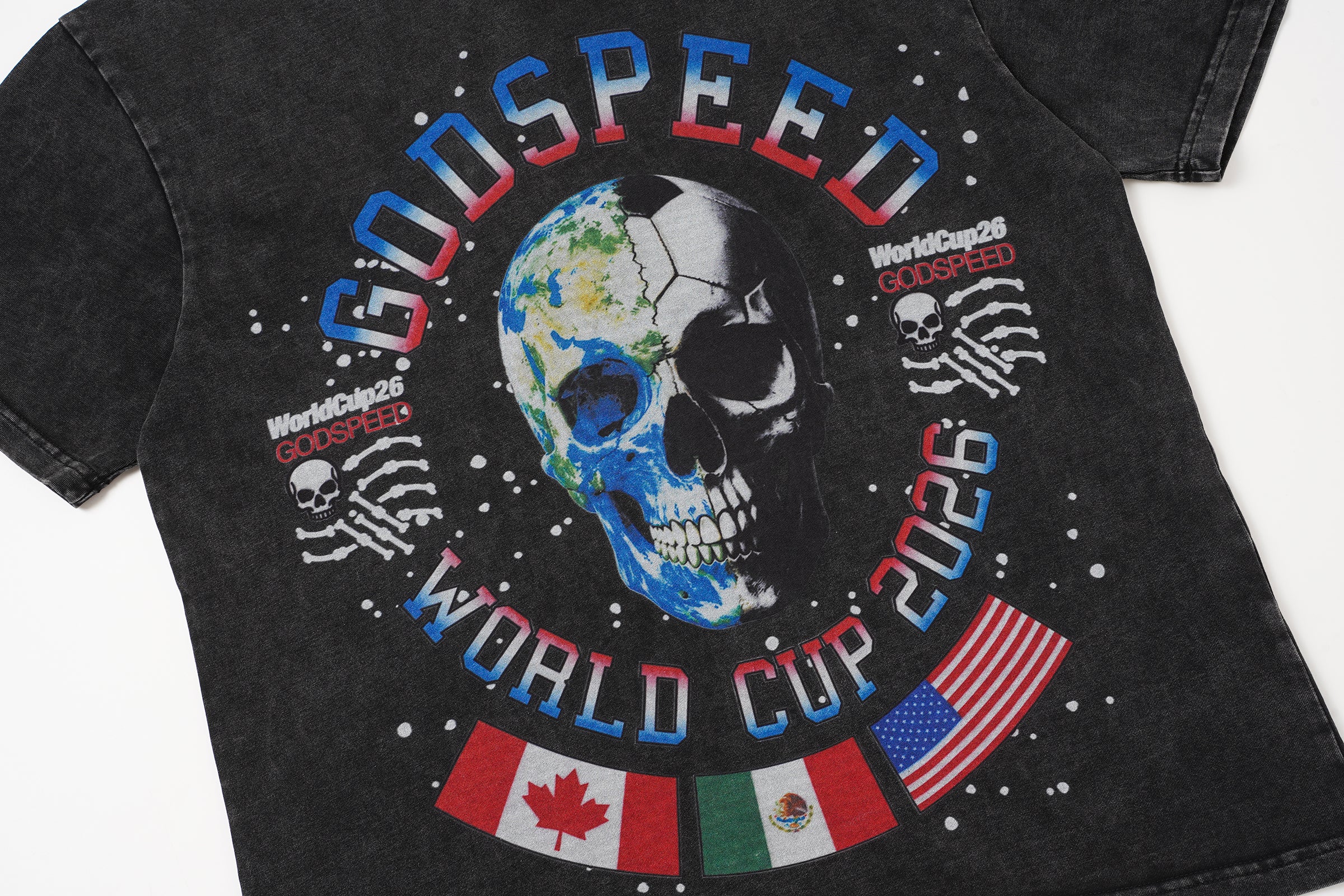 Godspeed Colour‑Skull Graphic T‑Shirt