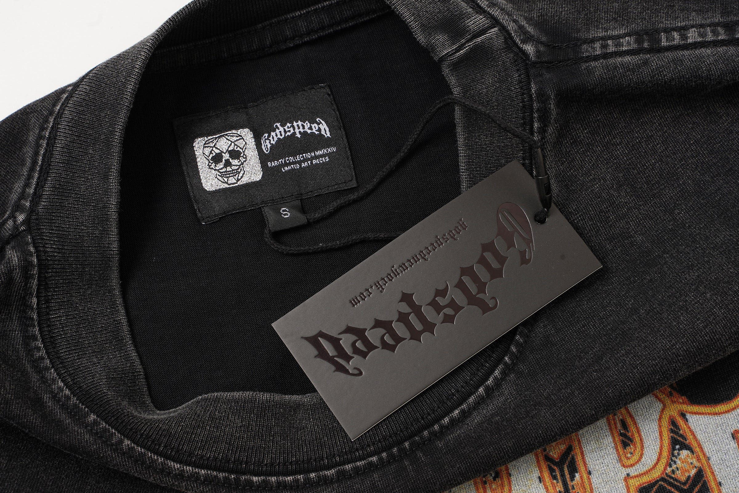 Godspeed Vintage Tiger Graphic Black T‑Shirt