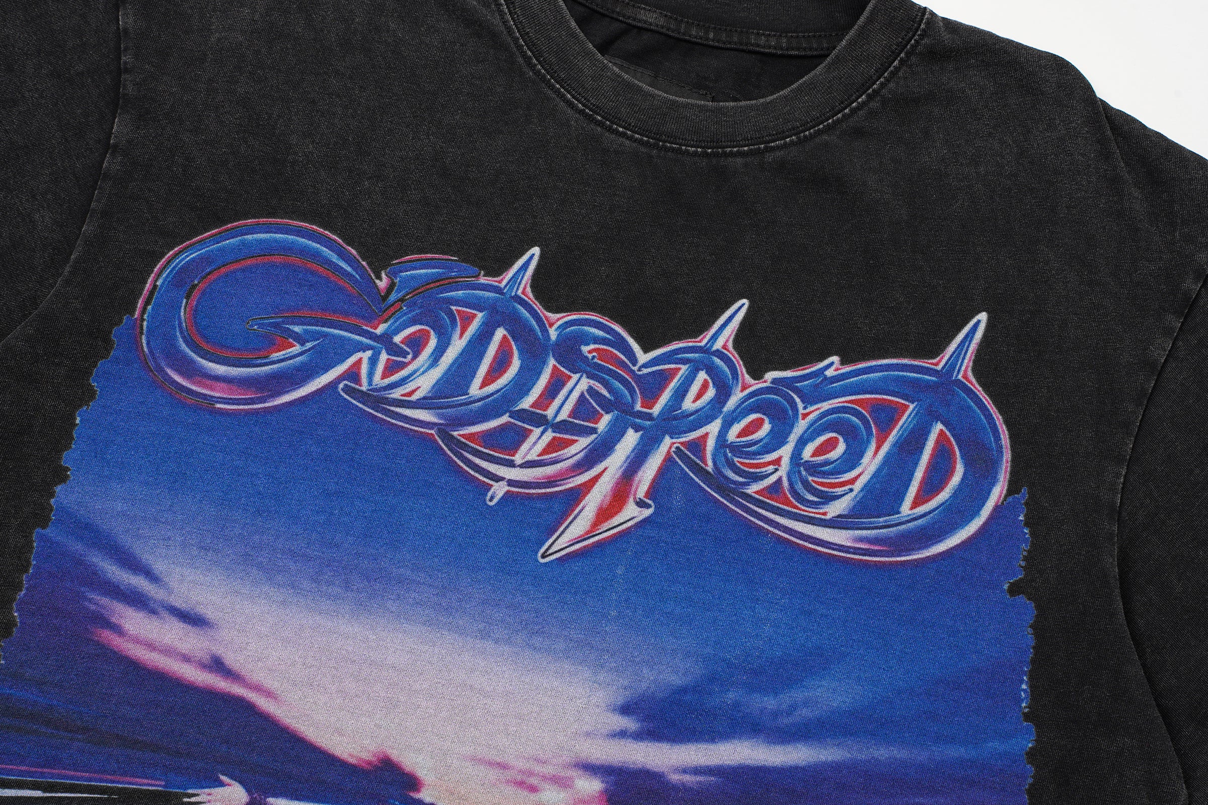 Godspeed Retro Sky‑Scene Graphic T‑Shirt