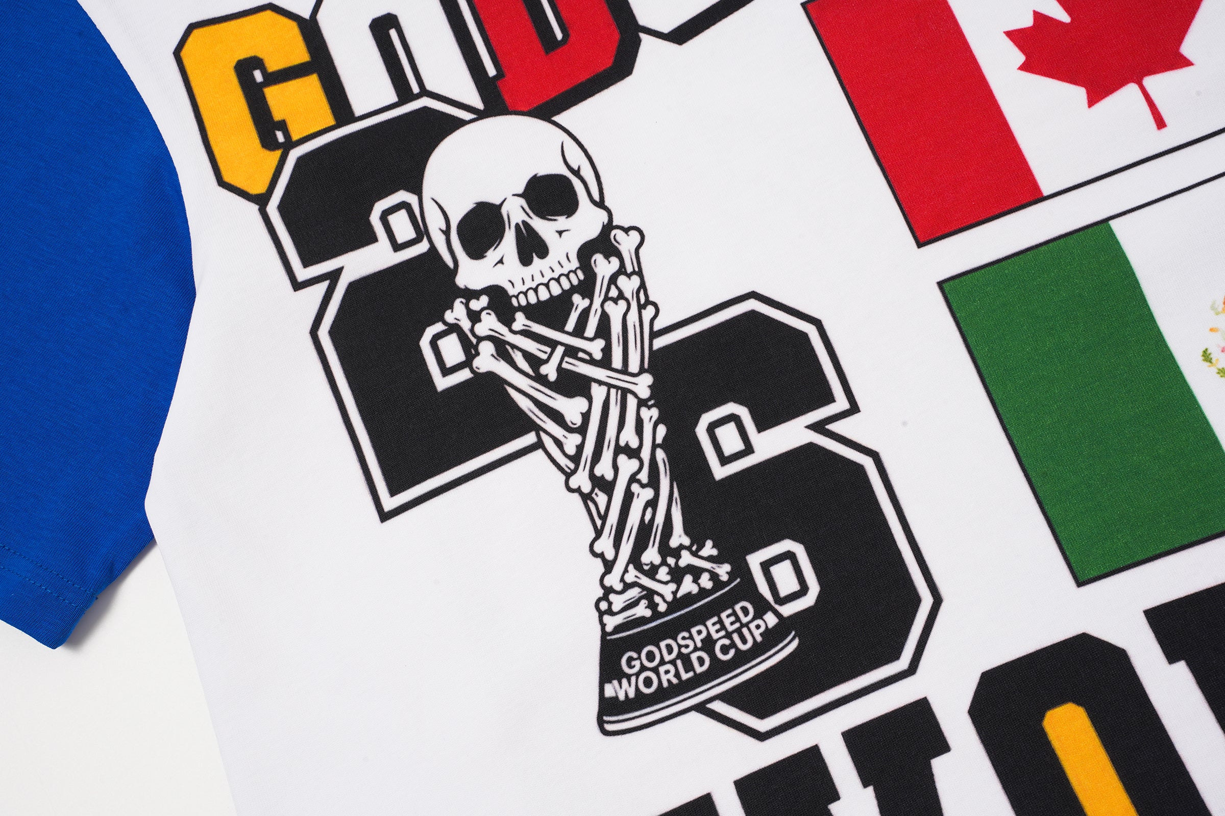 Godspeed World‑Cup Flag Print Raglan T‑Shirt