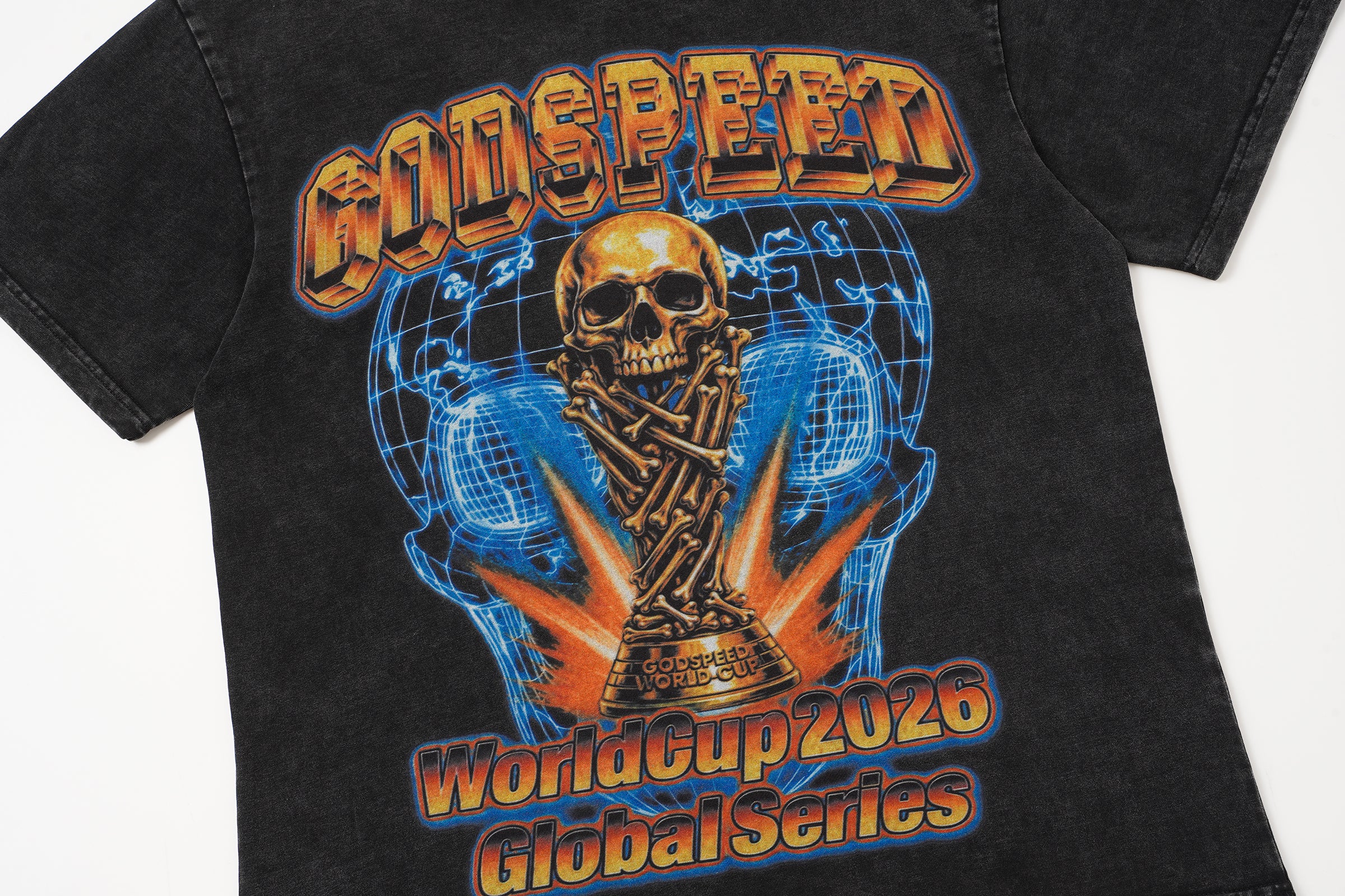 Godspeed Skull Flag Graphic T‑Shirt