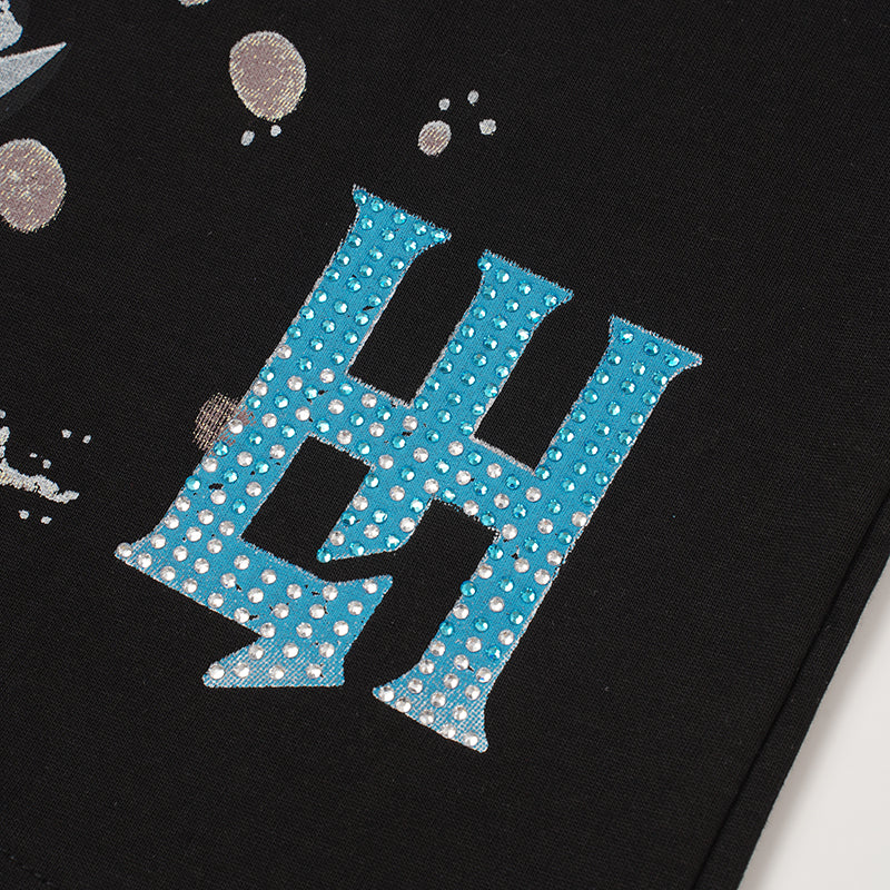 Life Hustlers Panther Graphic Two‑Color T‑Shirt