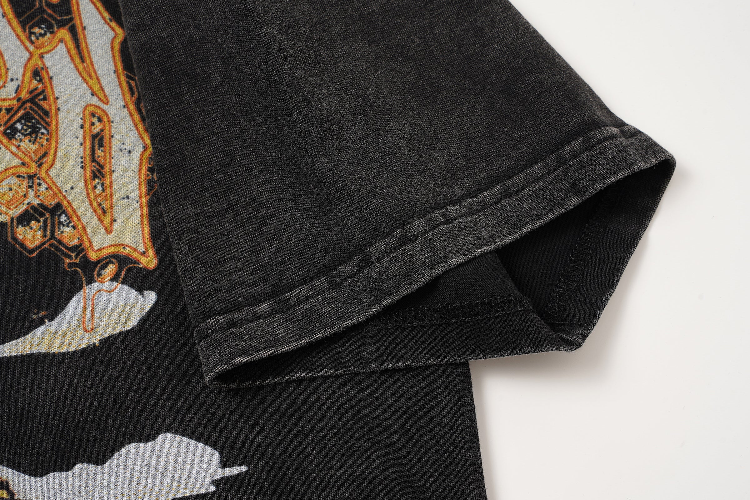 Godspeed Vintage Tiger Graphic Black T‑Shirt