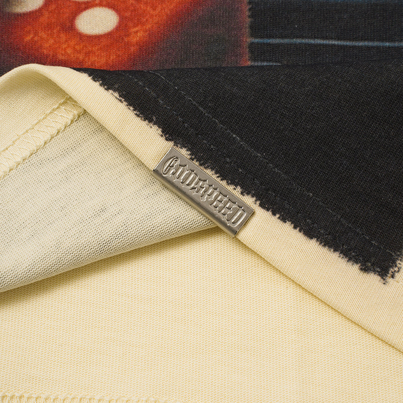 Godspeed Cream‑Tone Vintage Car Graphic T‑Shirt