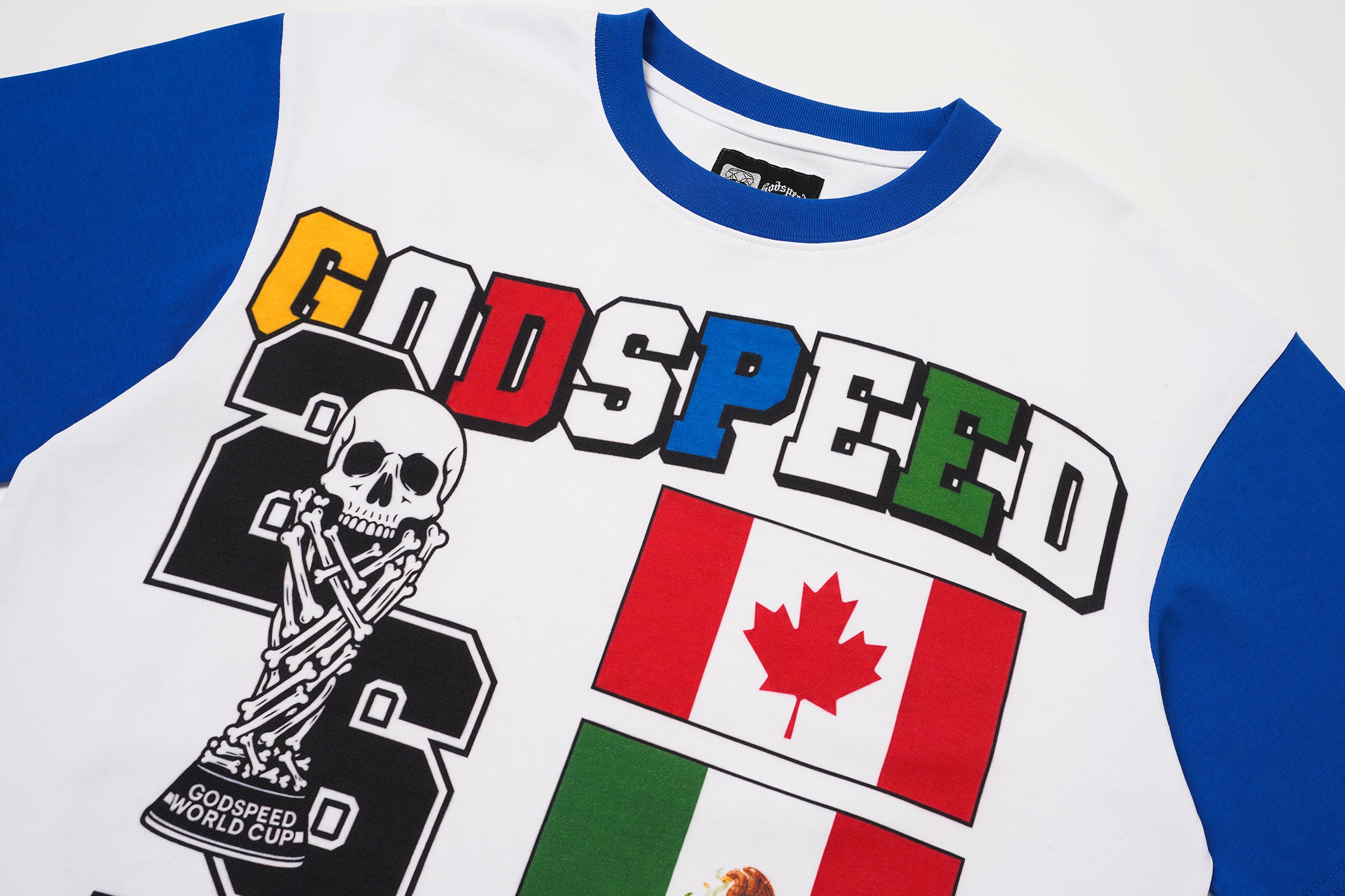 Godspeed World‑Cup Flag Print Raglan T‑Shirt