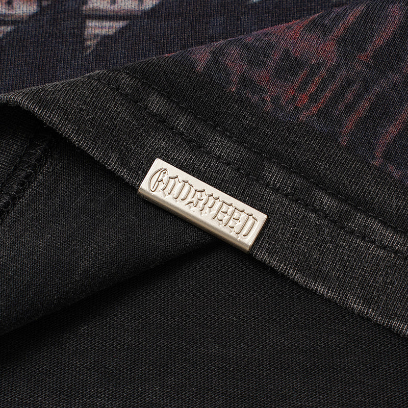 Godspeed Flame Skull Graphic T‑Shirt