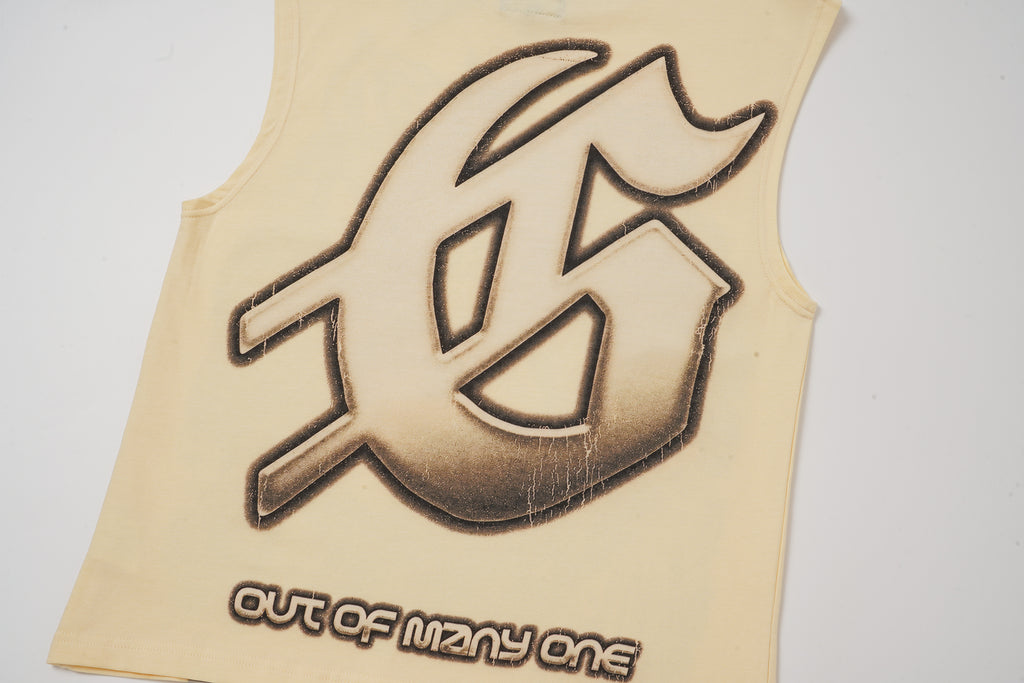 Godspeed Vintage‑Wash Statue of Liberty Sleeveless Tank Top