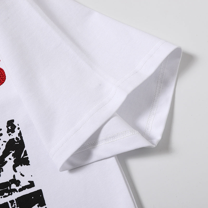 Life Hustlers Jesus Collage Graphic White Tee