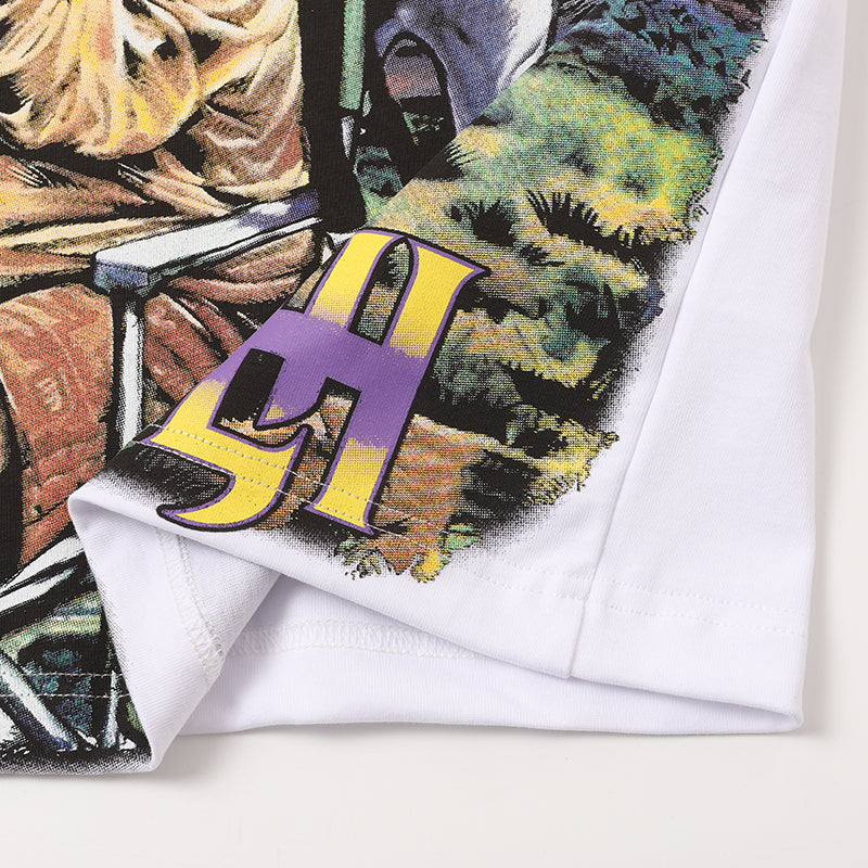 Life Hustlers Vintage Art Graphic White T‑Shirt