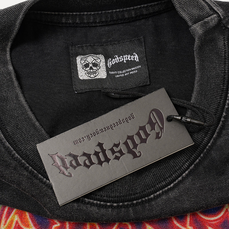 Godspeed Sunset Dinosaur Graphic T‑Shirt