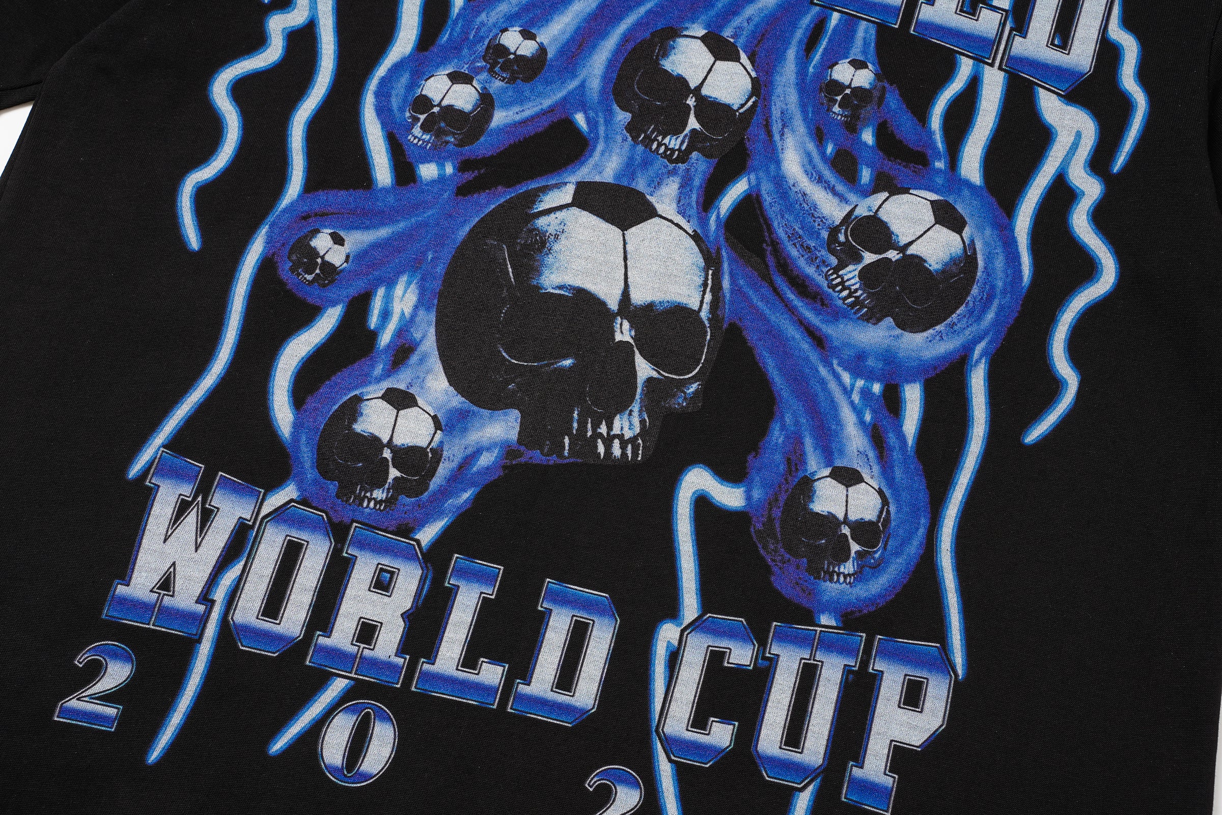 Godspeed Blue‑Skull Graphic T‑Shirt