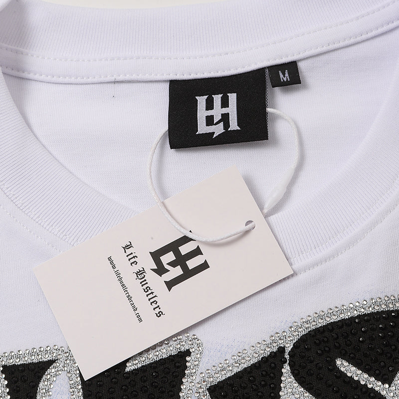 Life Hustlers Black Panther Graphic White T‑Shirt
