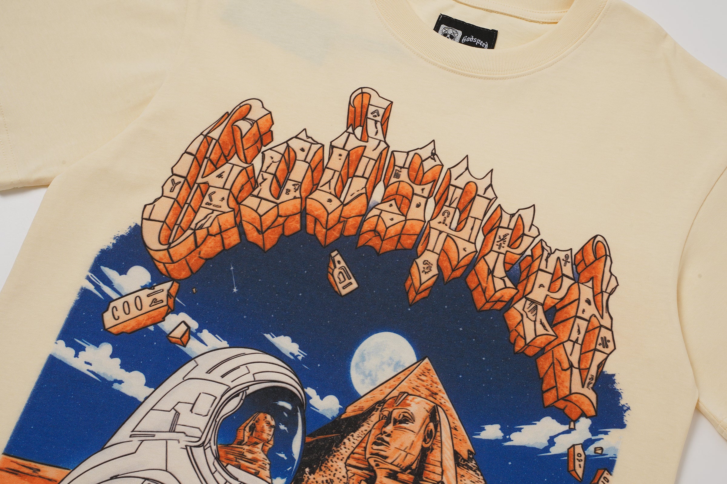 Godspeed Mountain Graphic Cream T‑Shirt