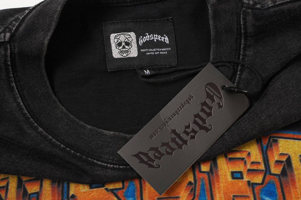 Godspeed Skull Flag Graphic T‑Shirt
