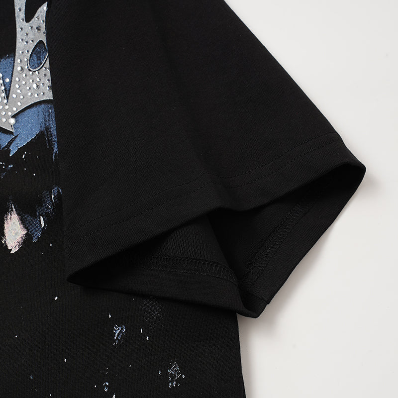 Life Hustlers Witch Graphic Black T‑Shirt