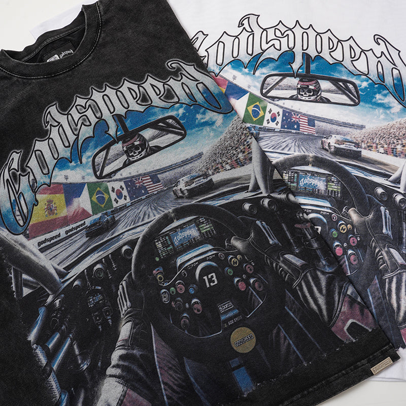 Godspeed Racing‑Scene Graphic T‑Shirt
