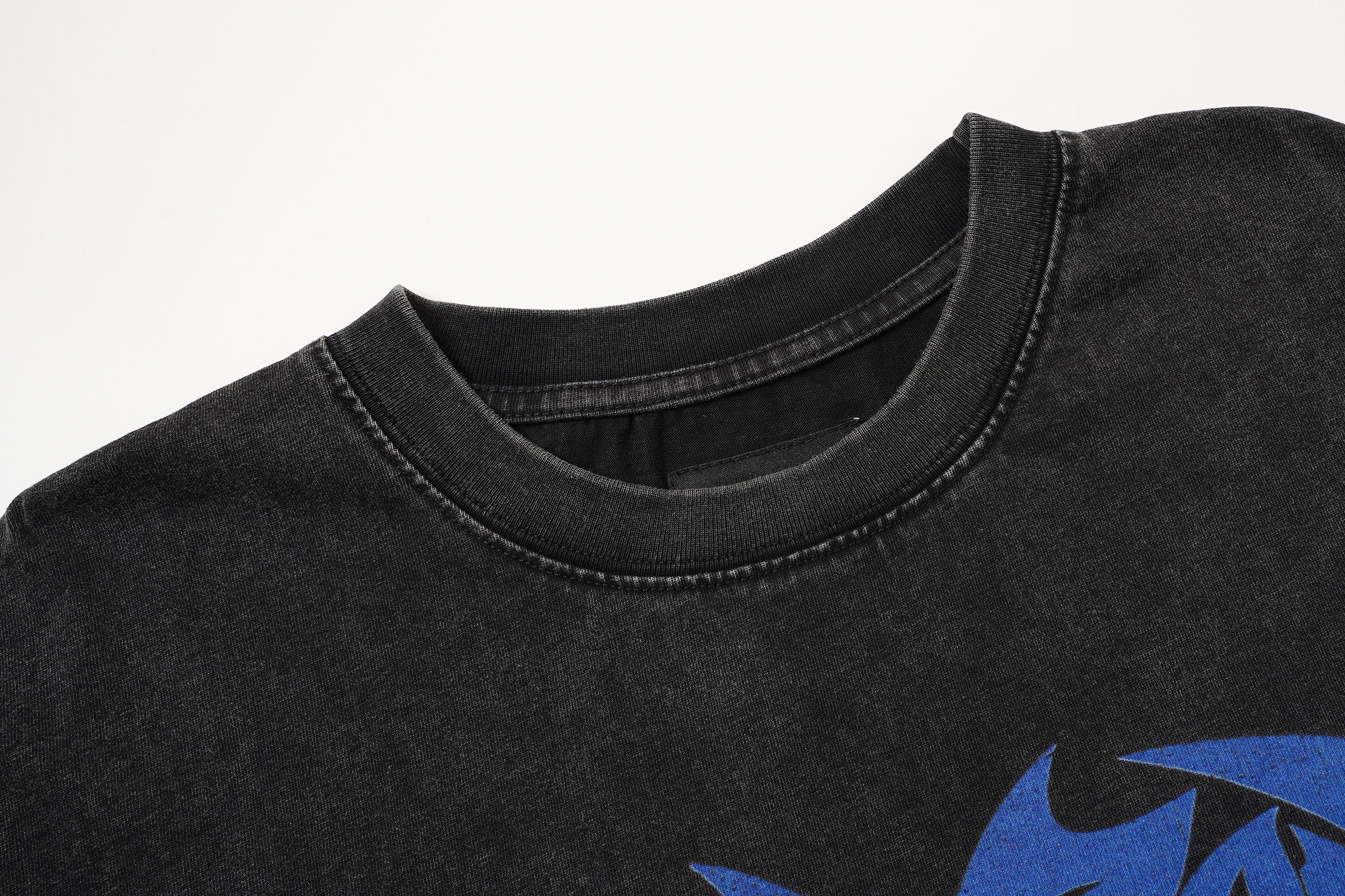 Godspeed Blue Landscape Graphic Black T‑Shirt