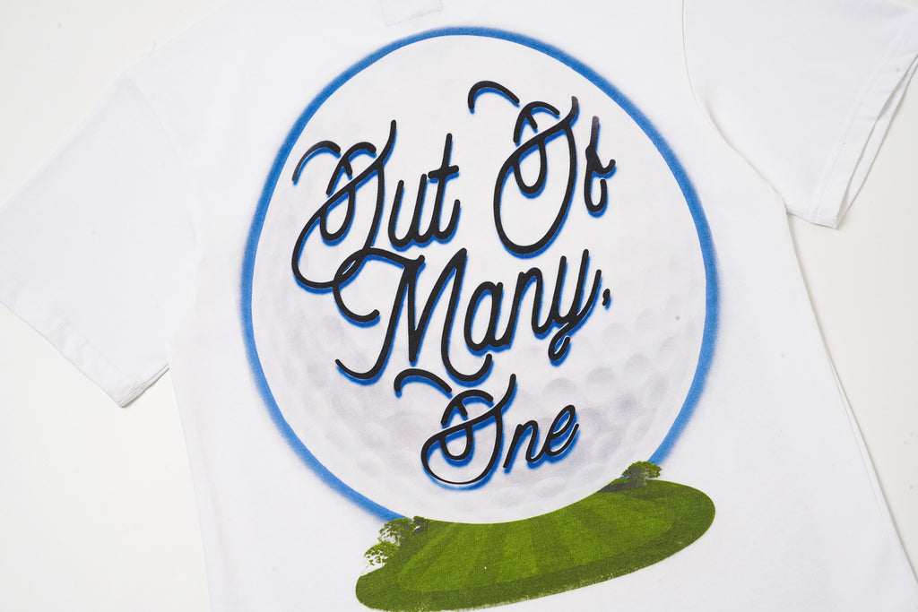 Godspeed Golf Skull White Graphic T‑Shirt
