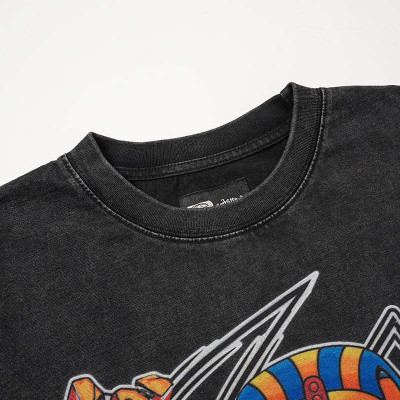 Godspeed Egyptian Skull Graphic T‑Shirt