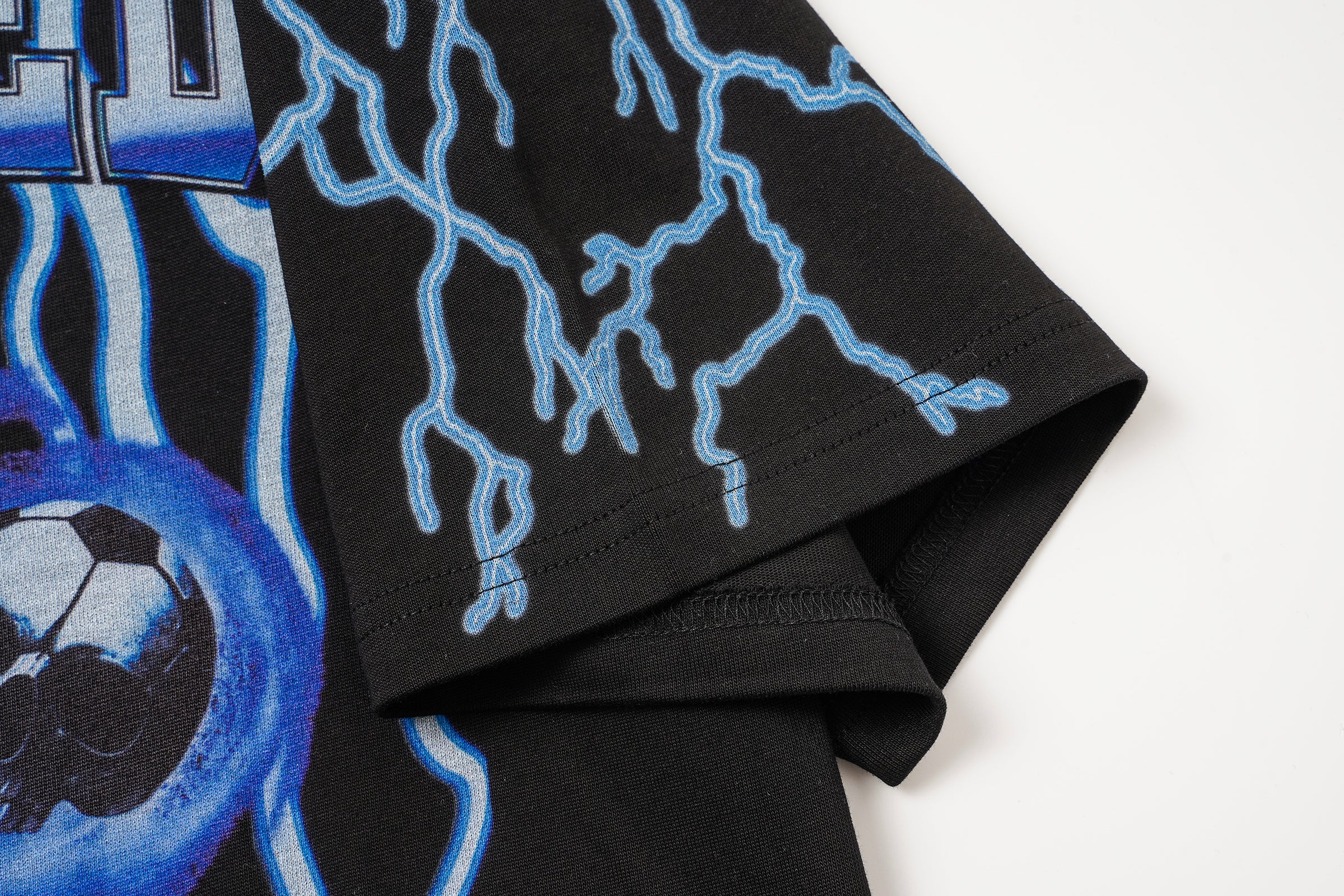 Godspeed Blue‑Skull Graphic T‑Shirt