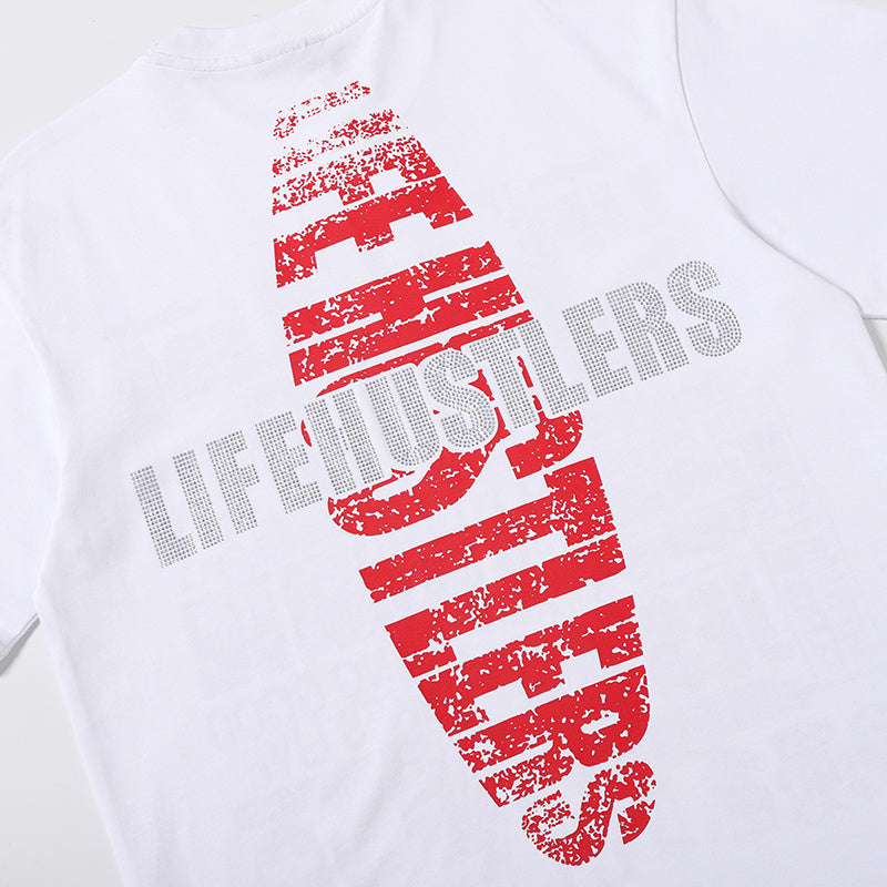Life Hustlers Jesus Collage Graphic White Tee