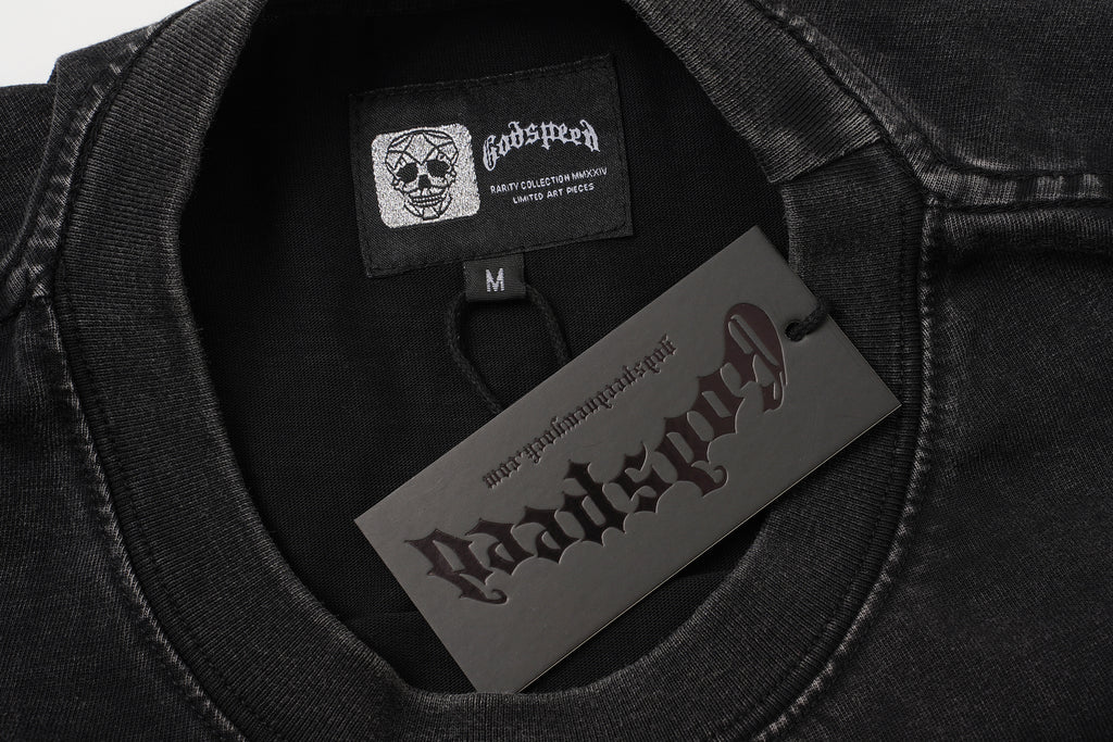 Godspeed Flame Graphic Black T‑Shirt