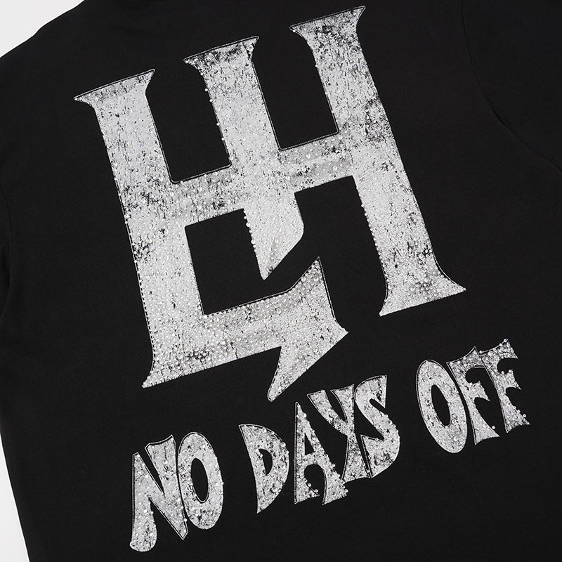 Life Hustlers Witch Graphic Black T‑Shirt