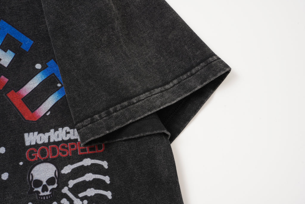 Godspeed Colour‑Skull Graphic T‑Shirt