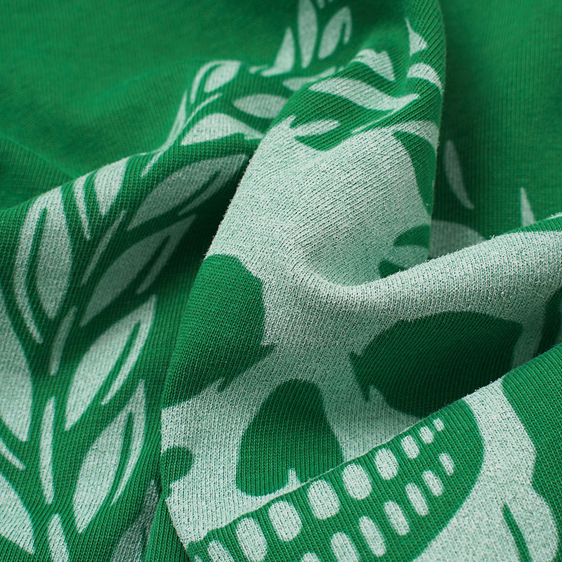 Godspeed Skull Print Green T‑Shirt