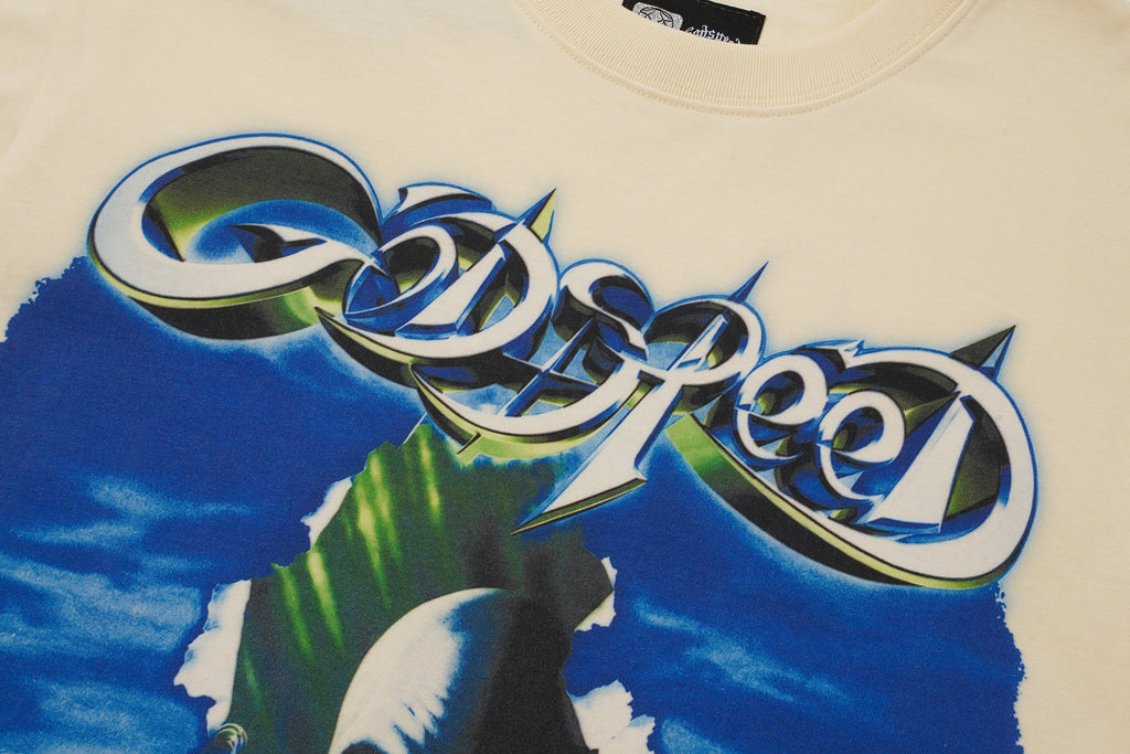 Godspeed Out Of Many One Cream Graphic T‑Shirt