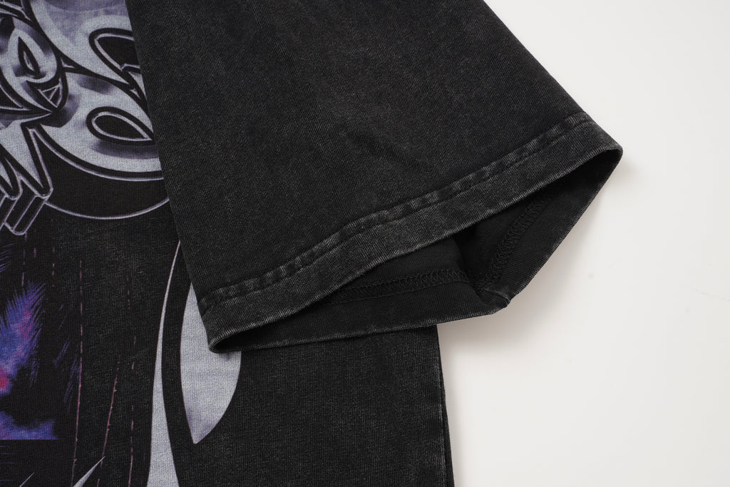 Godspeed Flame Graphic Black T‑Shirt