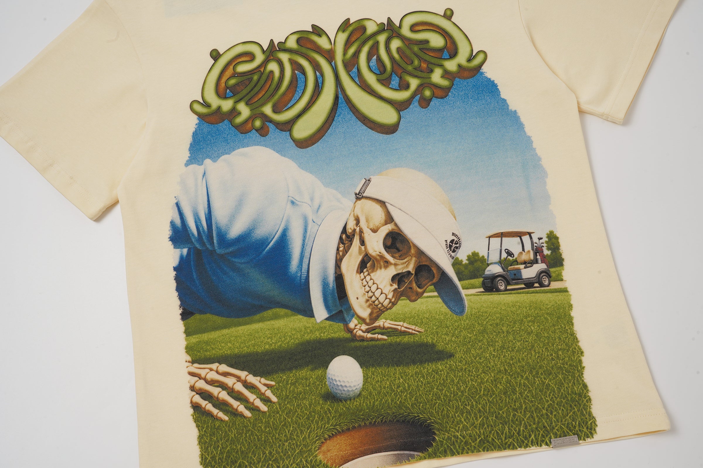Godspeed Golf Skull Cream Graphic T‑Shirt