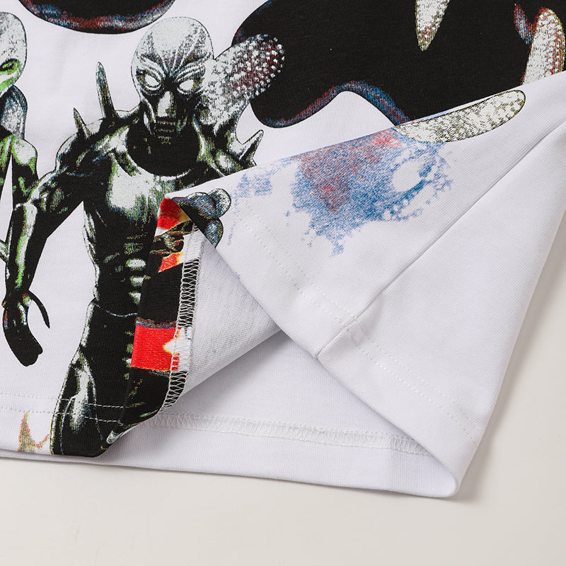 Life Hustlers Black Panther Graphic White T‑Shirt