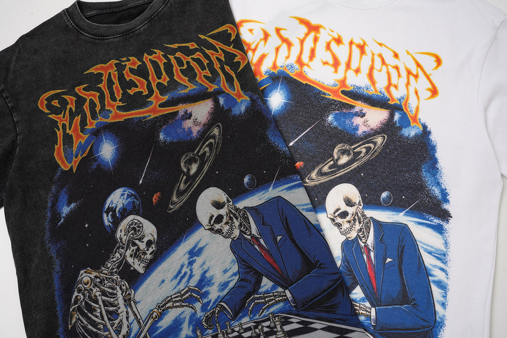 Godspeed Space Skull Graphic T‑Shirt