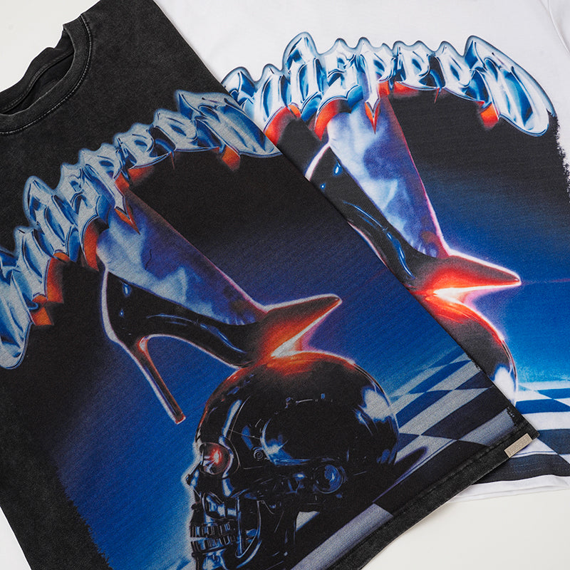 Godspeed Neon High‑Heels Graphic T‑Shirt