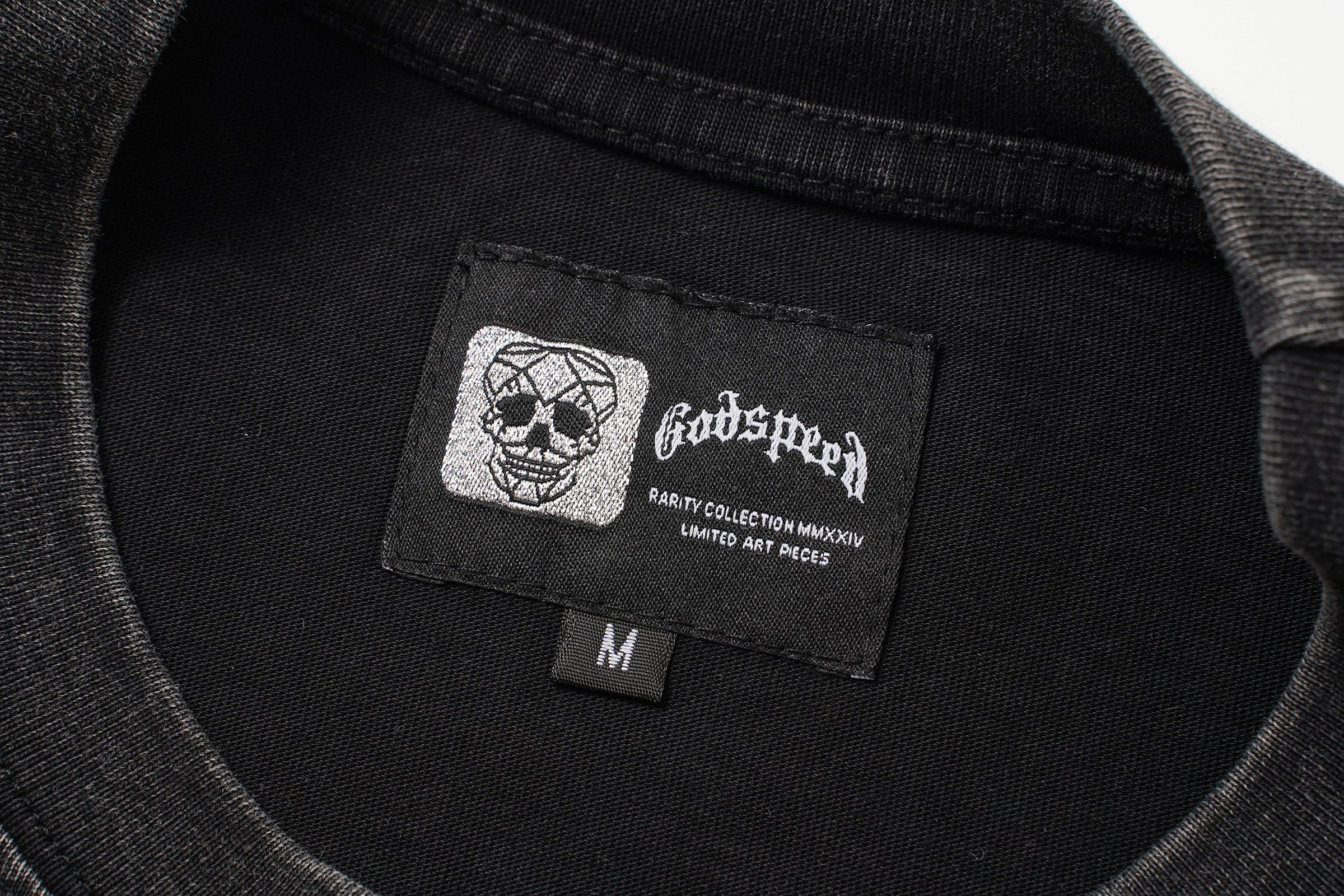 Godspeed Statue‑of‑Liberty Print Black Washed Tank Top