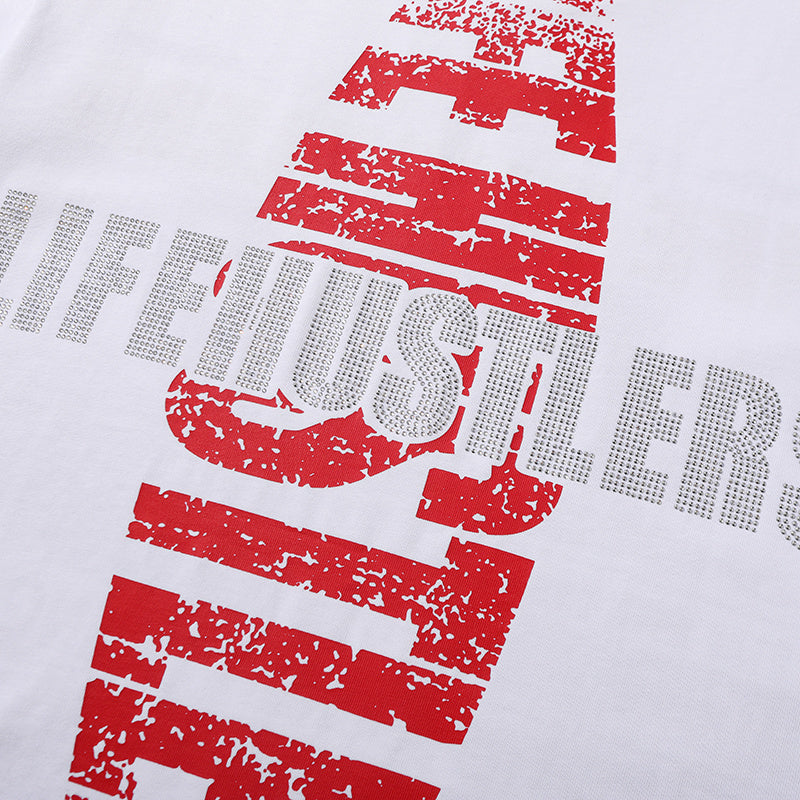 Life Hustlers Jesus Collage Graphic White Tee