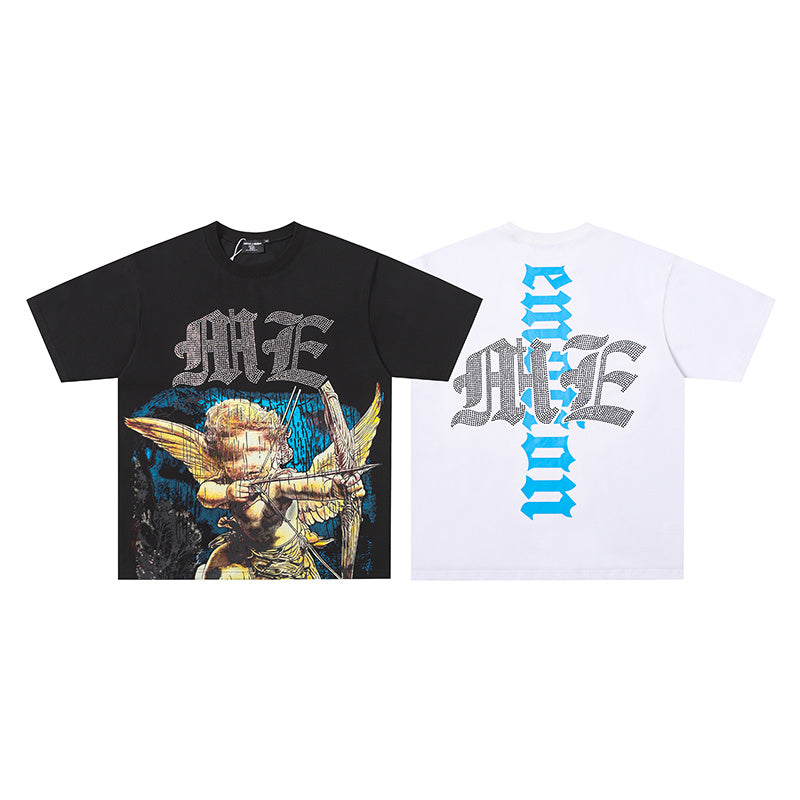 MIXED EMOTION Angel Warrior Graphic 2‑Color T‑Shirt