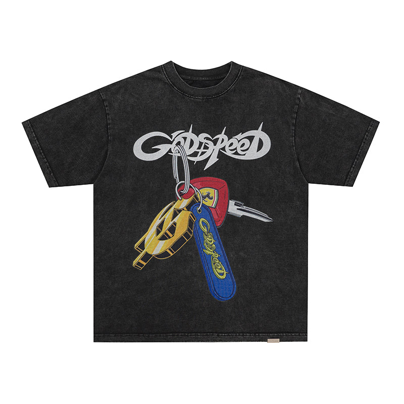 Godspeed Gun Graphic Short‑Sleeve T‑Shirt
